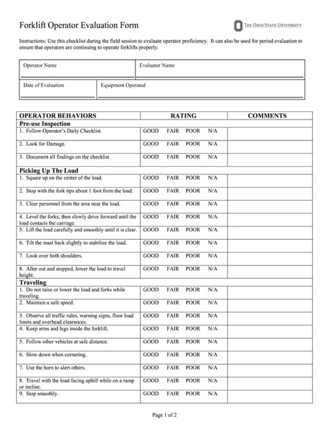 mini excavator operator evaluation form|equipment operator evaluation.